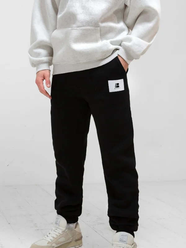 Men's Patterned Pants with Animal PrintsApex Label Sweatpants - Black