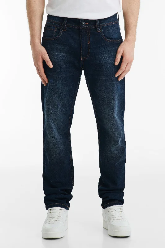 Rip and Tear Men's JeansJeans coupe ajustée - Homme