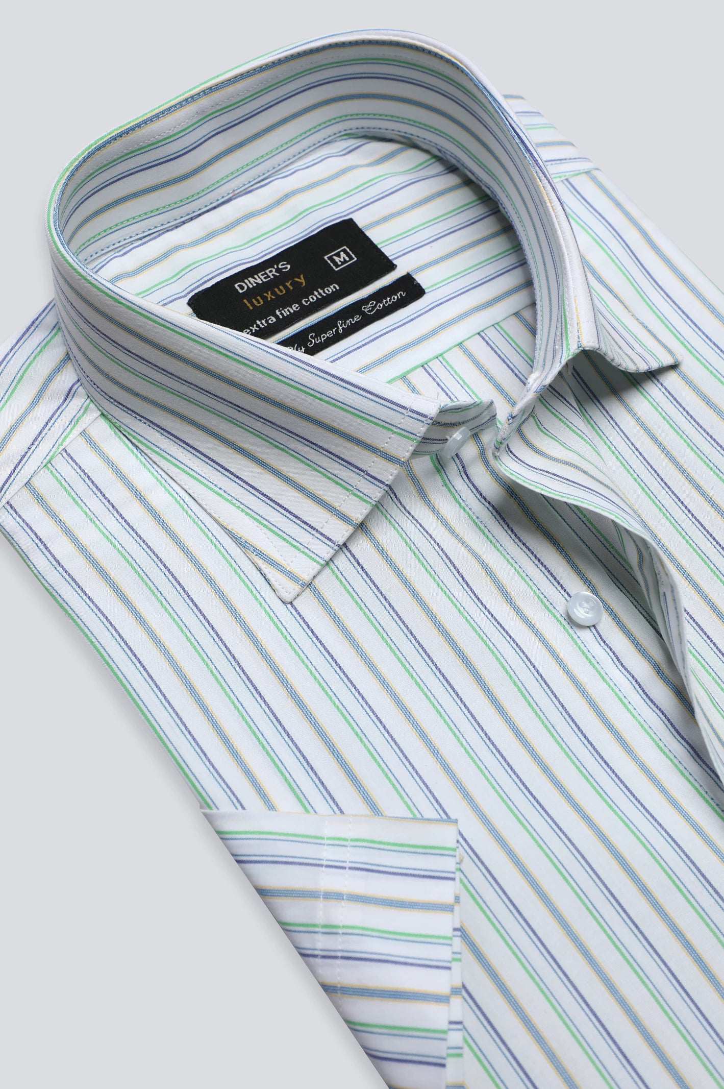 Multicolor Shadow Stripe Formal Shirt (Half Sleeves)