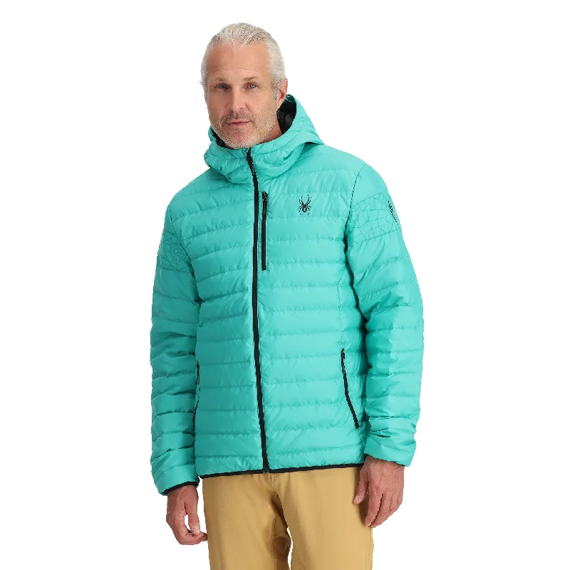 Essential Men's Puffer JacketsMens Zenith Hooded - Teal Green