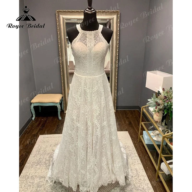 Roycebridal BRIDE,BRIDE EXPLORE All Wedding Dresses,BRIDE EXPLORE Custom Wedding Dresses ๐,BRIDE EXPLORE Plus SizeTrouwjurk Lace Halter A Line Boho Wedding Dress Sweep Train Open Back 2025 Vinatge Boho Wedding Gowns Custom Made robe de mariรฉe Roycebridal BRIDE,BRIDE EXPLORE All Wedding Dresses,BRIDE EXPLORE Custom Wedding Dresses ๐,BRIDE EXPLORE Plus SizeTrouwjurk Lace Halter A Line Boho Wedding Dress Sweep Train Open Back 2025 Vinatge Boho Wedding Gowns Custom Made robe de mariรฉe