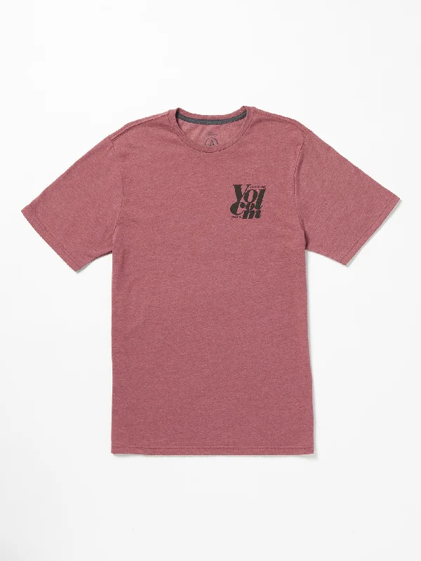 Stylish Men's JeansWordplay Short Sleeve Tee - Oxblood Heather