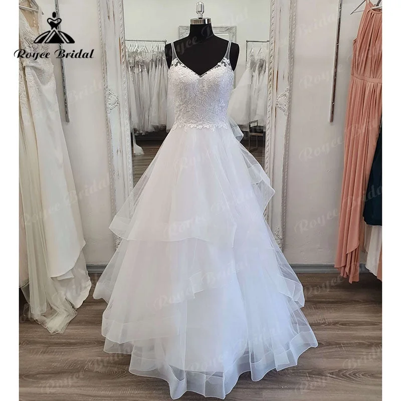 Roycebridal A Line Boho Sleeveless V Neck Lace Appliques Backless Wedding Dress Princess 2025 Vestido Civil Bridal Beach Boho Wedding Gowns Roycebridal A Line Boho Sleeveless V Neck Lace Appliques Backless Wedding Dress Princess 2025 Vestido Civil Bridal Beach Boho Wedding Gowns