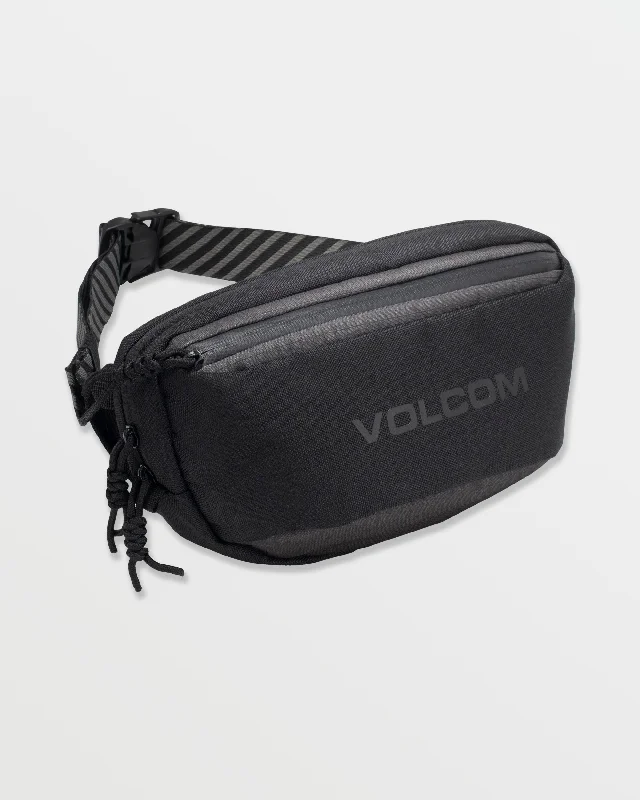 High-Quality Ripped Men's JeansMini Dos Pack Waist Bag - Black