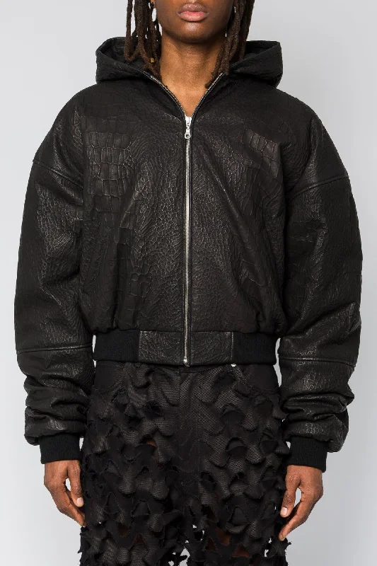 Men's Zippered Pants for SecurityLu'u Dan Hooded Outlaw Jacket