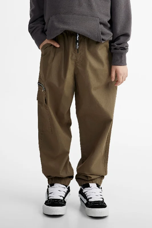 Men's Jeans with EmbroideryPantalon cargo coupe ample en popeline - Ado garçon
