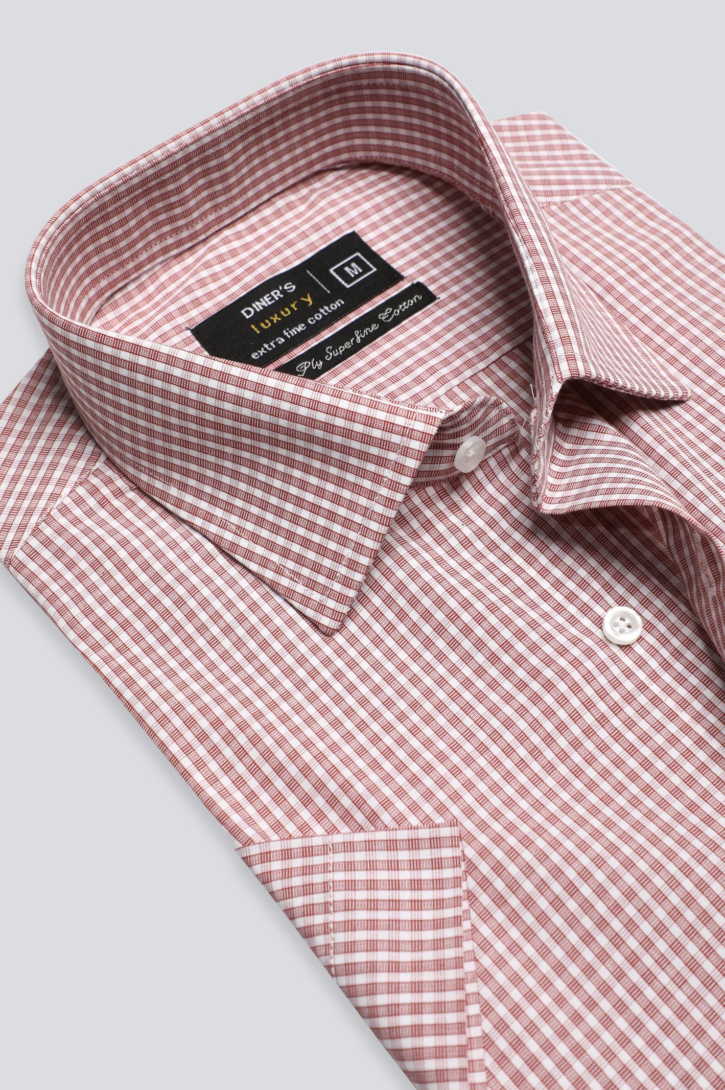 Red Shepherd Check Formal Shirt (Half Sleeves)