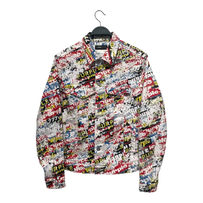 Jeans for Men with a Curvy BodyPURPLE BRAND/Denim Jkt/S/Polyester/MLT/Graphic/
