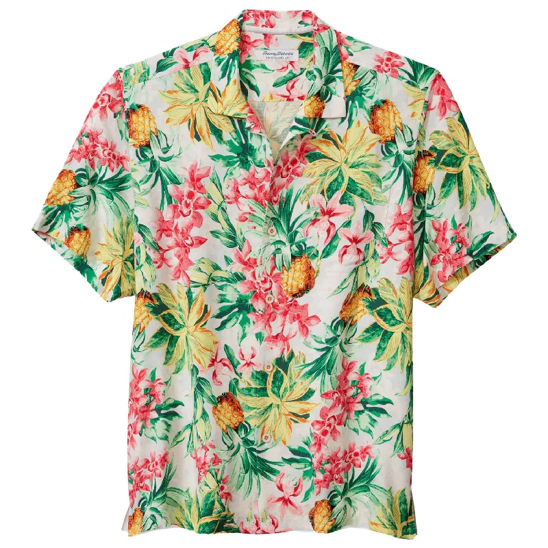 Men's Bamboo Fiber Shirts for Softness and BreathabilityTommy Bahama Veracruz Cay Orchid Oasis Camp Shirt - Summer Grey Men's Bamboo Fiber Shirts for Softness and BreathabilityTommy Bahama Veracruz Cay Orchid Oasis Camp Shirt - Summer Grey