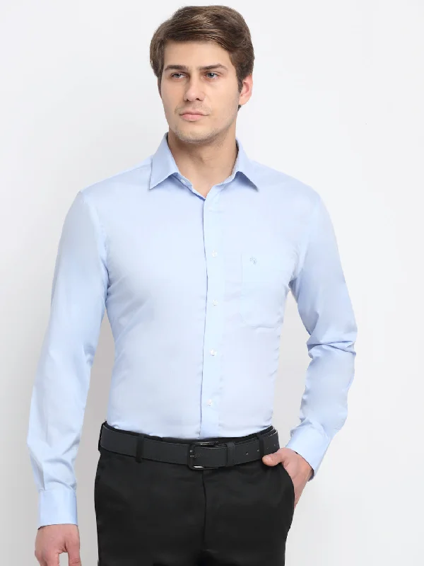 Men's Bamboo Fiber Shirts for Softness and BreathabilityMen's Sky Blue Formal Plain Full Sleeve Shirt Men's Bamboo Fiber Shirts for Softness and BreathabilityMen's Sky Blue Formal Plain Full Sleeve Shirt