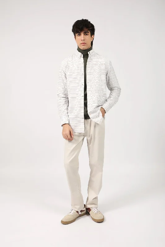 Men's Rugby Shirts for a Sporty LookBUTTON DOWN STRIPED SHIRT