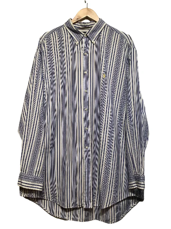 Men's Neutral-Tone Shirts for Versatile StylingRalph Lauren Pinstripe Shirt (Size XXL) Men's Neutral-Tone Shirts for Versatile StylingRalph Lauren Pinstripe Shirt (Size XXL)