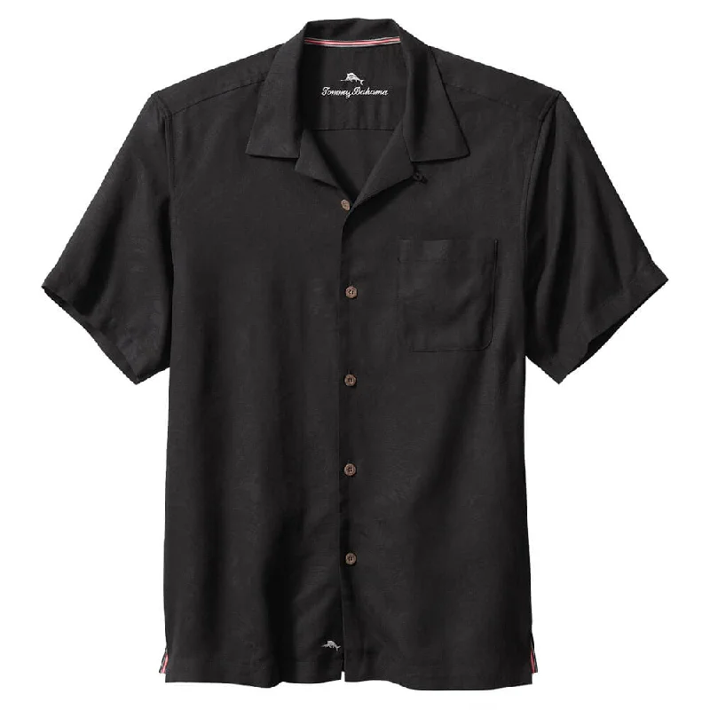 Versatile Men's Short-Sleeve ShirtsTommy Bahama Tropic Isle Camp Shirt - Black