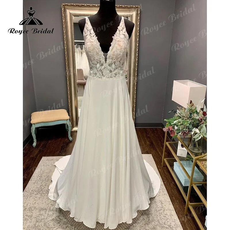 Roycebridal BRIDE,BRIDE EXPLORE All Wedding Dresses,BRIDE EXPLORE Custom Wedding Dresses ๐,BRIDE EXPLORE Plus SizeV Neck Lace Appliques Open Back Sleeveless A Line Boho Wedding Dress 2025 Vestidos Civil Bridal Gown Custom Made Elegant 2025 Roycebridal BRIDE,BRIDE EXPLORE All Wedding Dresses,BRIDE EXPLORE Custom Wedding Dresses ๐,BRIDE EXPLORE Plus SizeV Neck Lace Appliques Open Back Sleeveless A Line Boho Wedding Dress 2025 Vestidos Civil Bridal Gown Custom Made Elegant 2025