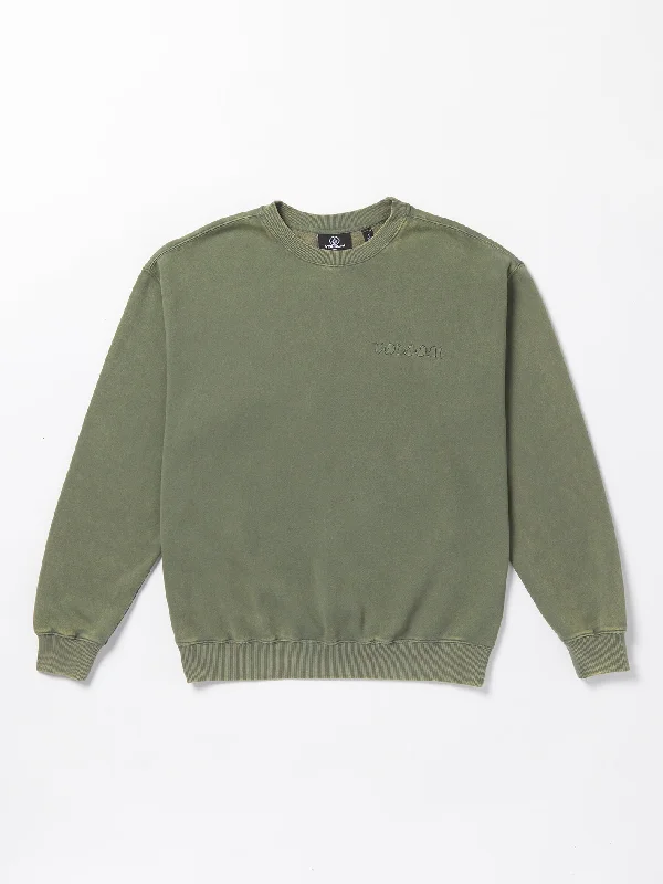 Rip and Tear Men's JeansAcid Wall Crew Pullover Sweatshirt - Agave