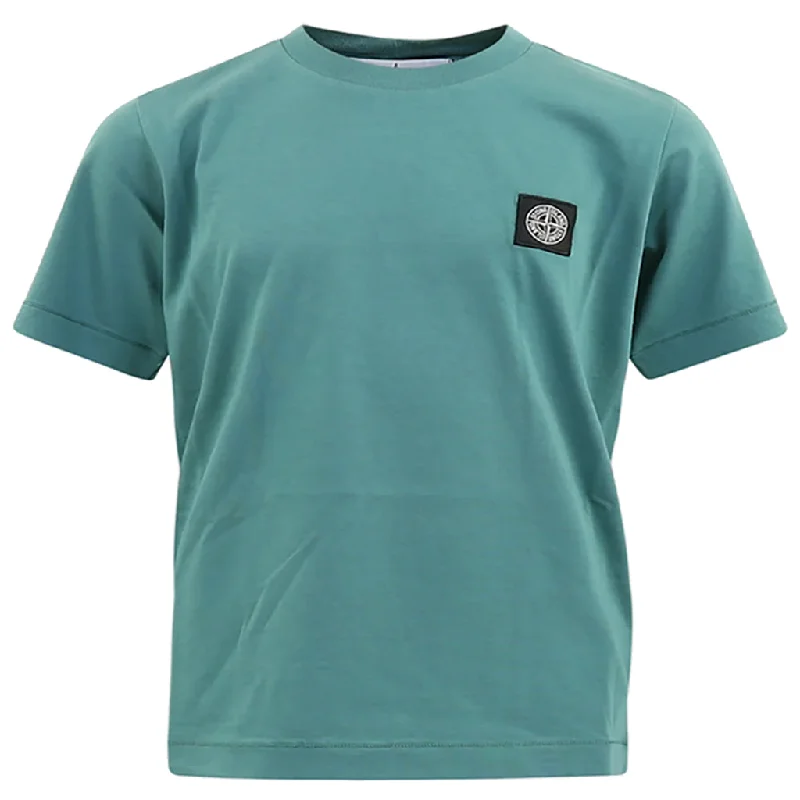 Men's Shirts with Antimicrobial TreatmentGreen Logo T-Shirt