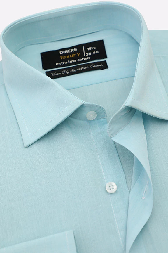Sky Blue Plain Formal Shirt