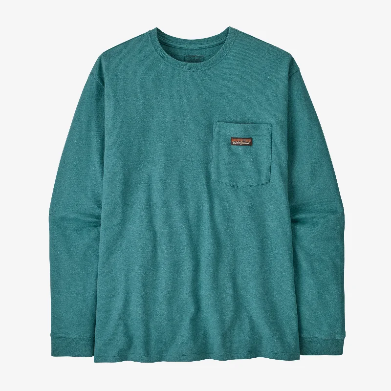Men's Shirts with Appliqué DetailsMen's Long-Sleeved Work Pocket T-Shirt