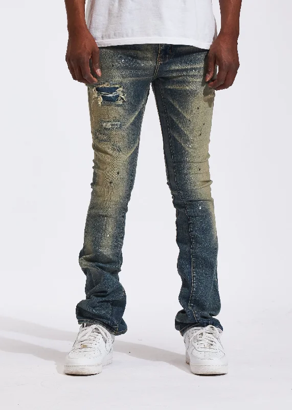 Rip and Tear Men's JeansArch Flare Denim (Indigo)