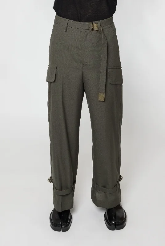 Men's Bootcut Jeans for a Flattering ShapeSacai Suiting Pants in Khaki