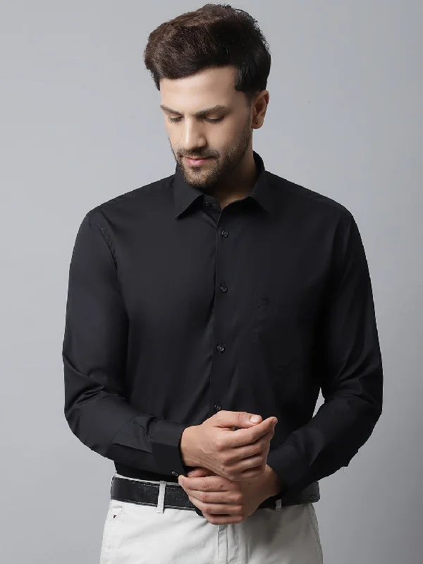 Men's Custom-Fit Shirts for a Personalized LookMen's Black Formal Plain Full Sleeve Shirt Men's Custom-Fit Shirts for a Personalized LookMen's Black Formal Plain Full Sleeve Shirt