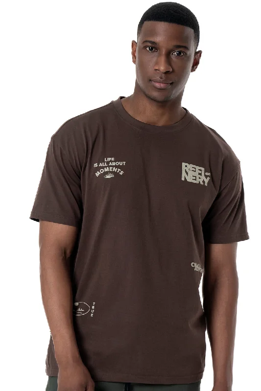 Men's Shirts with Pin CollarsBranded Tee _ 155890 _ Chocolate