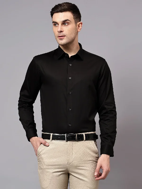 Men's V-Neck T-Shirts for a Flattering ShapeMen's Black Party Plain Satin Full Sleeve Shirt Men's V-Neck T-Shirts for a Flattering ShapeMen's Black Party Plain Satin Full Sleeve Shirt
