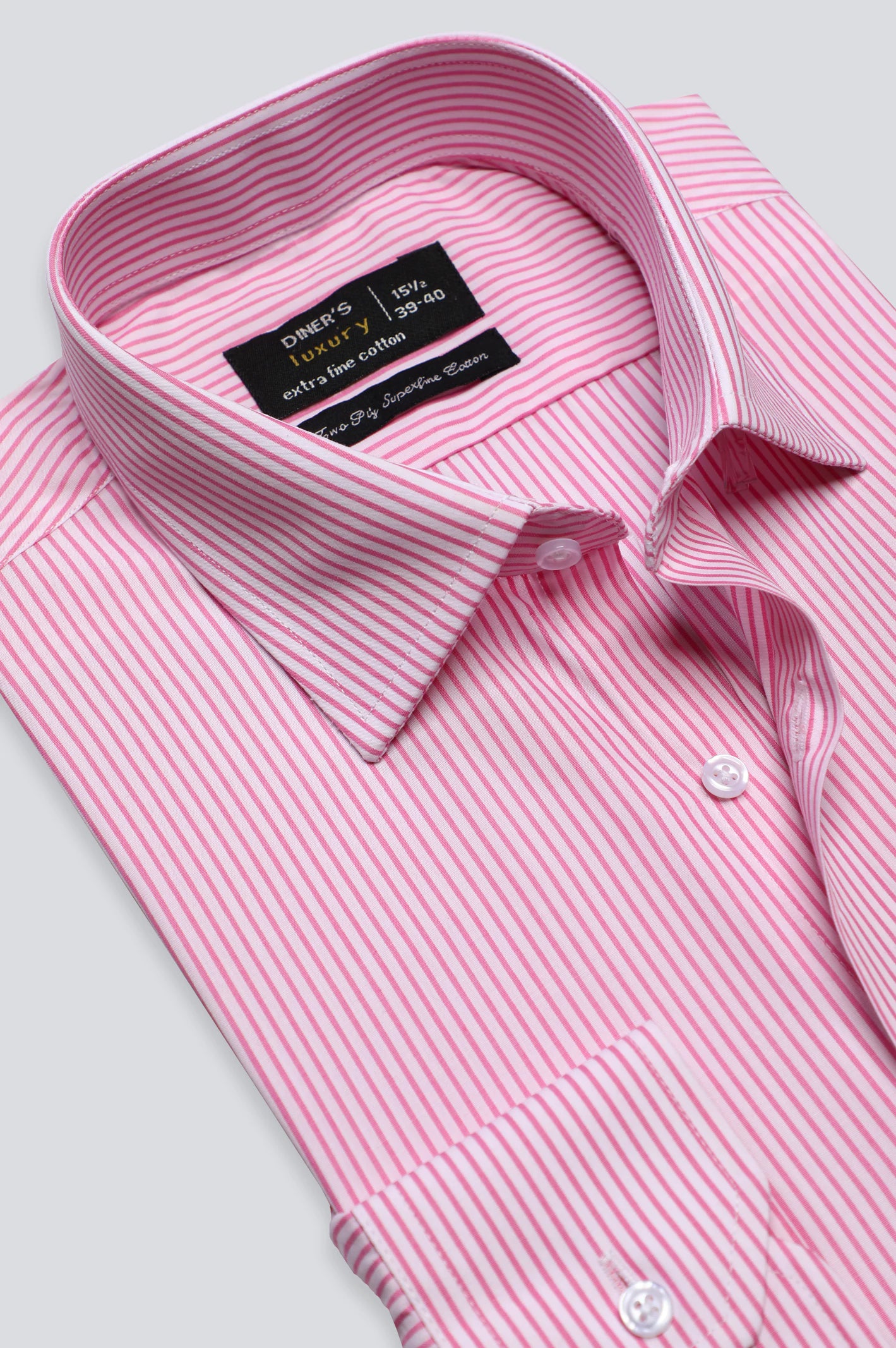 Pink Pencil Stripe Formal Shirt