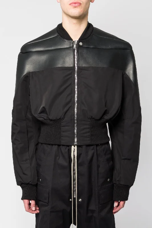 Men's Pants with Contrast StitchingRick Owens Girdered Bomber in Black SS25