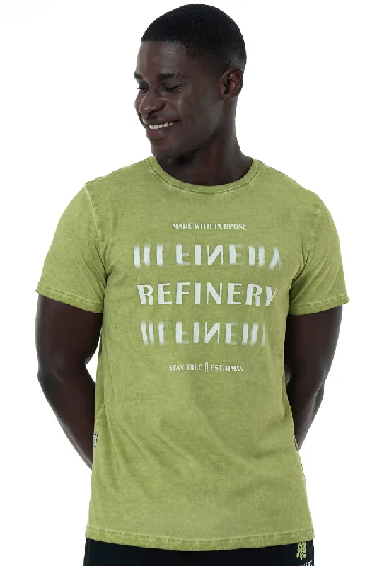 Men's Shirts with Graphic PrintsDirty Dye T-Shirt _ 151941 _ Green