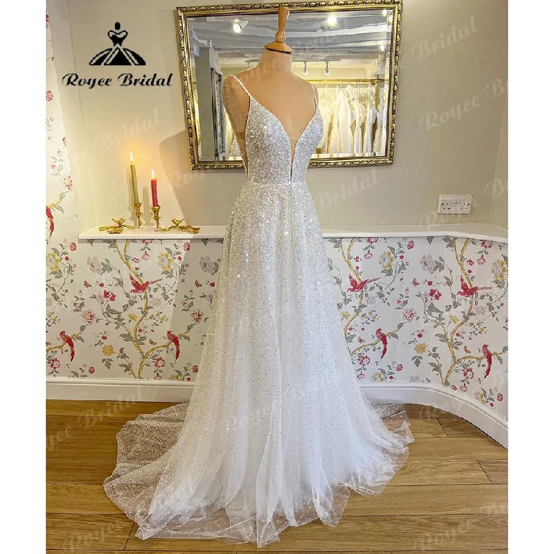 Roycebridal BRIDE,BRIDE EXPLORE All Wedding Dresses,BRIDE EXPLORE Custom Wedding Dresses ๐,BRIDE EXPLORE Plus SizeRoycebridal Sparkly Shiny Glitter Tulle Bridal Beach Wedding Dress with Deep V Neck 2025 Wedding Receipt Dinner Party Gowns Sexy Roycebridal BRIDE,BRIDE EXPLORE All Wedding Dresses,BRIDE EXPLORE Custom Wedding Dresses ๐,BRIDE EXPLORE Plus SizeRoycebridal Sparkly Shiny Glitter Tulle Bridal Beach Wedding Dress with Deep V Neck 2025 Wedding Receipt Dinner Party Gowns Sexy