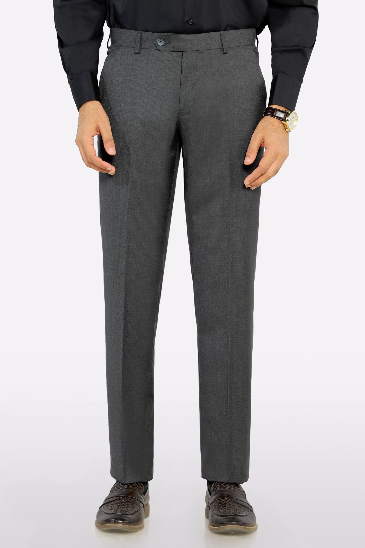Grey Smart Fit Formal Trouser