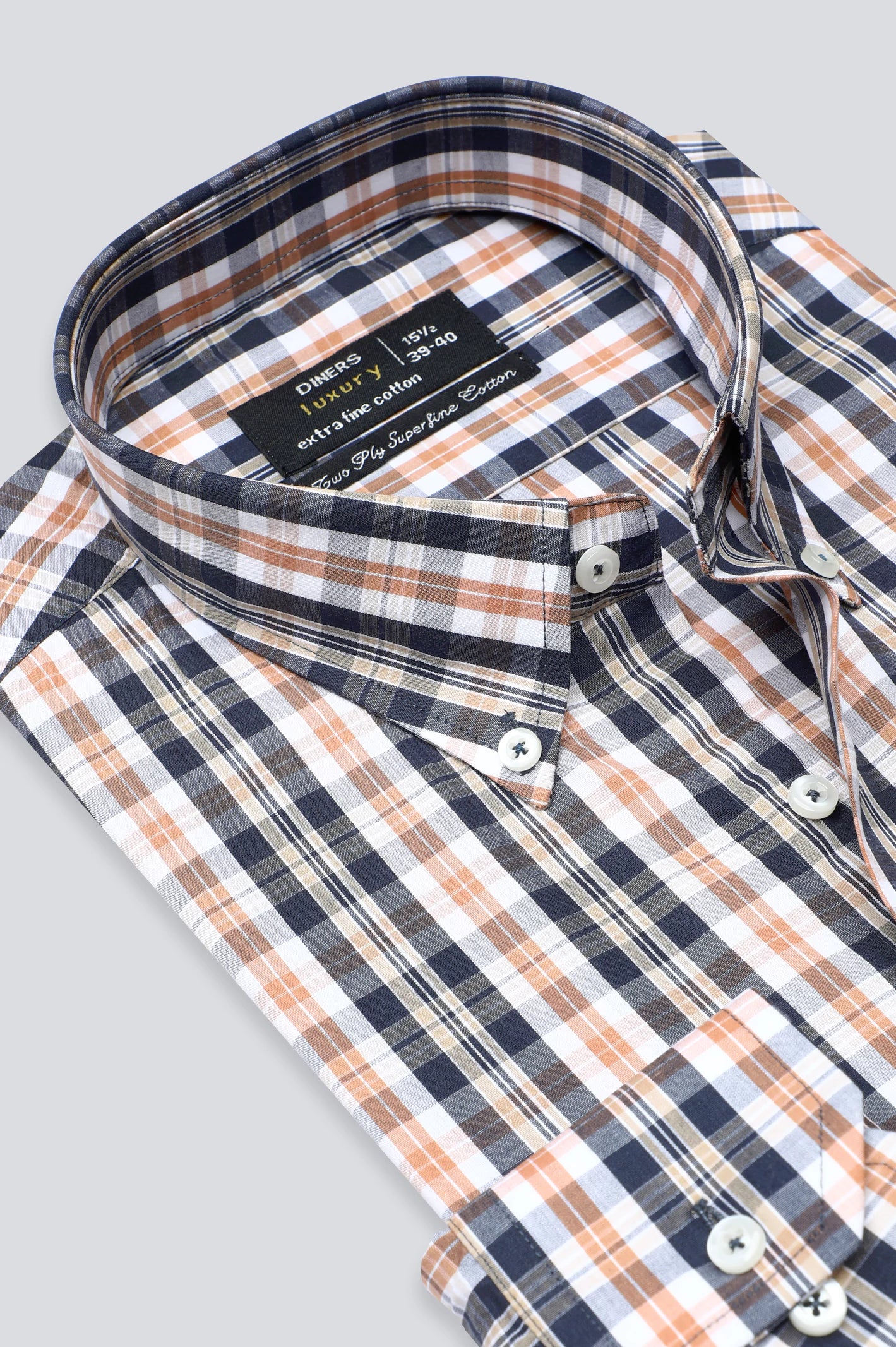 Multicolor Glenplaid Check Formal Shirt