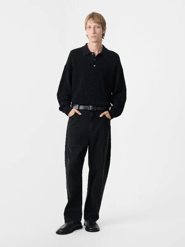 Men's Jeans with Functional PocketsLand Denim Pant in Washed Black