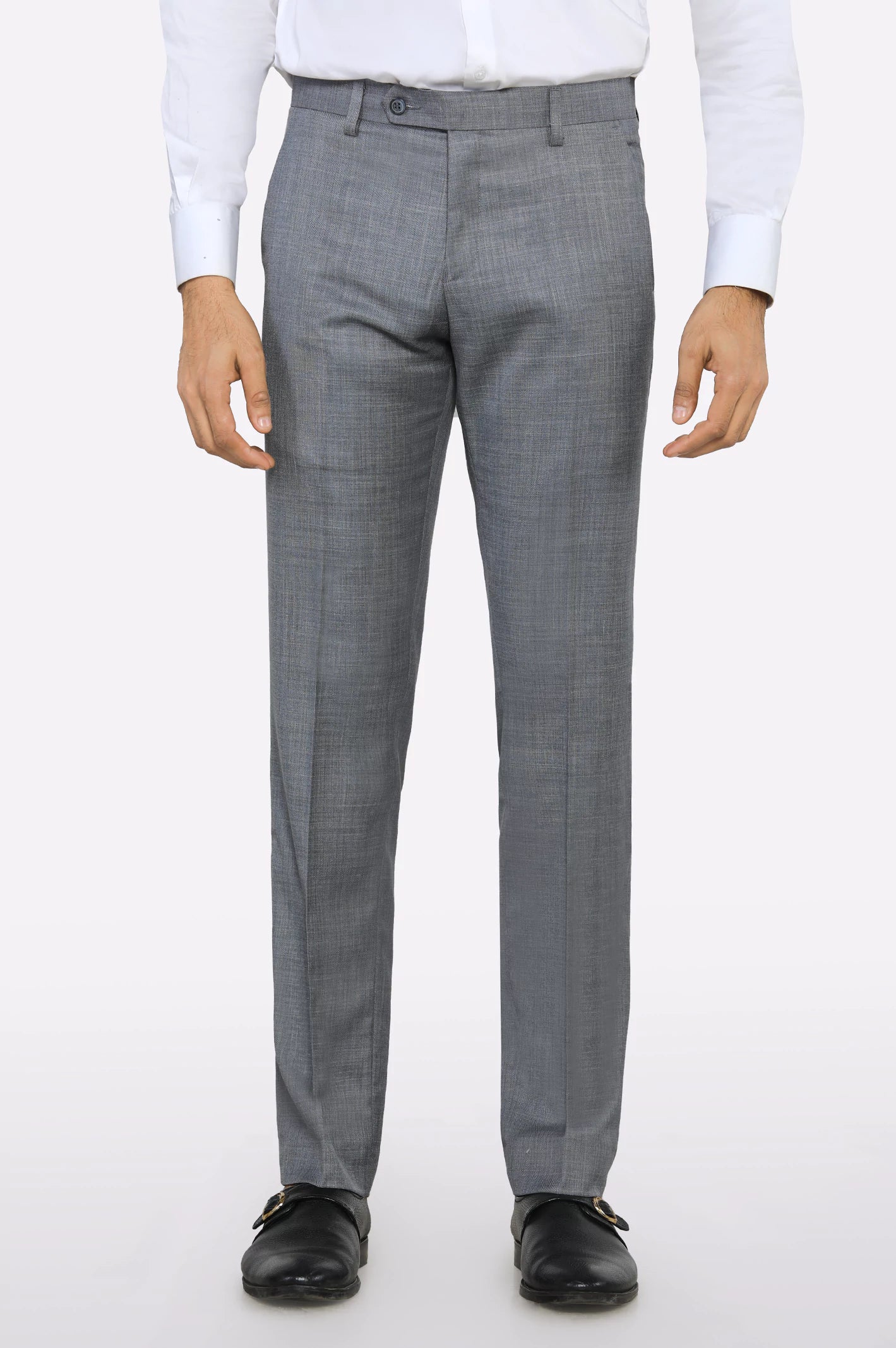 Grey Smart Fit Formal Trouser