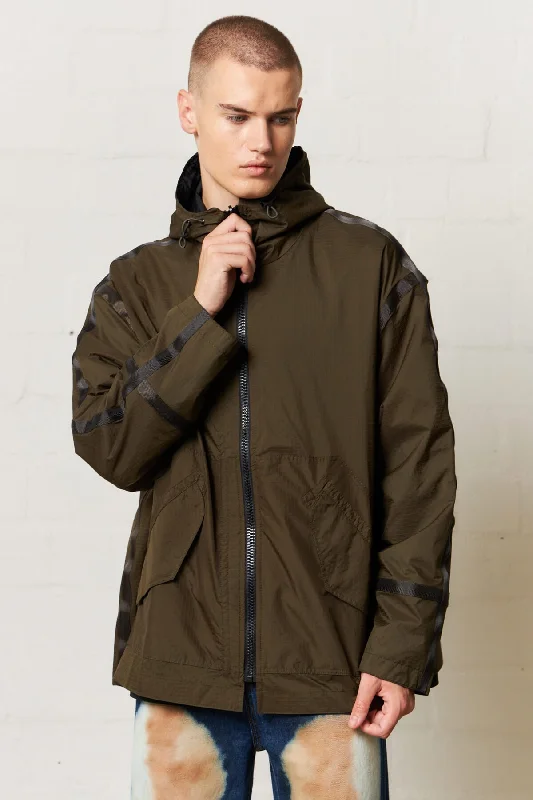 Men's Coats for Outdoor ActivitiesIntrospec Jacket Army Green Tech Ripstop