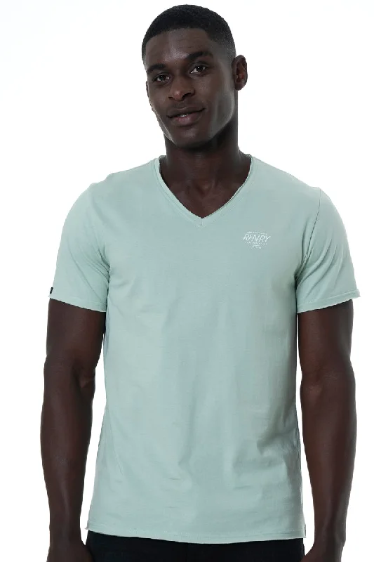 Men's Casual Shirts for Everyday WearBranded T-Shirt _ 151873 _ Sage