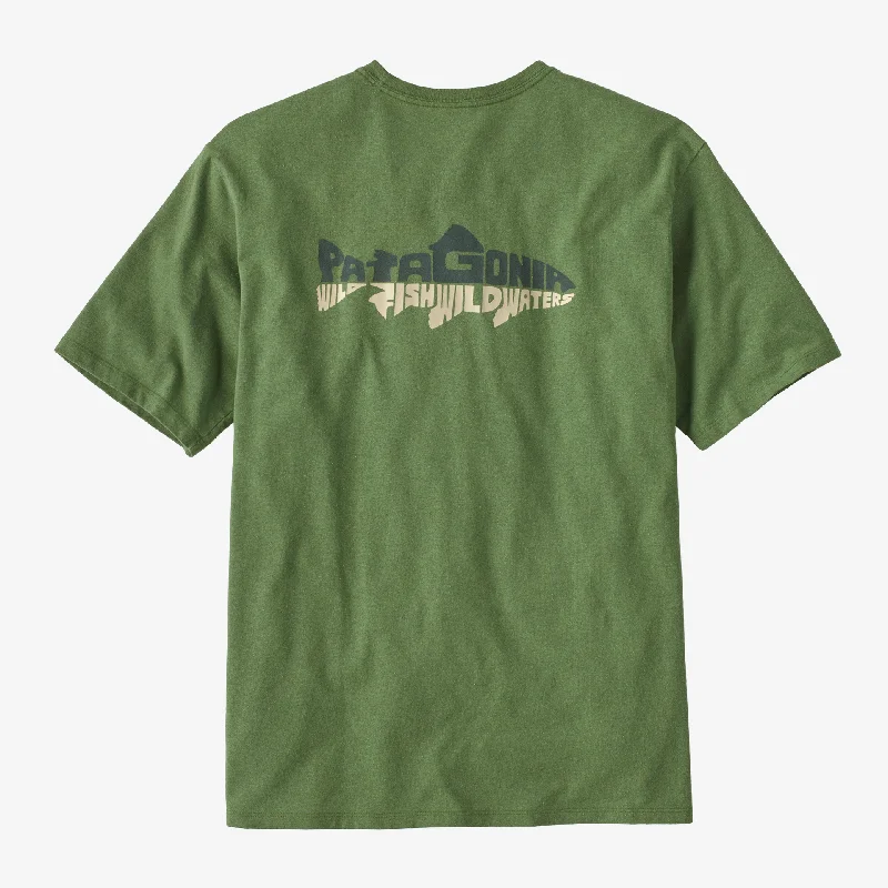 Men's Three-Quarter Sleeved TopsMen's Wild Waterline Pocket Responsibili-Tee®