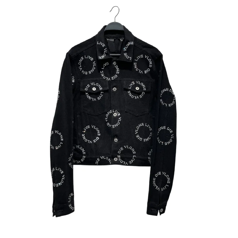 Men's Jeans Made from Recycled MaterialsVLONE/Denim Jkt/M/Denim/BLK/All Over Print/