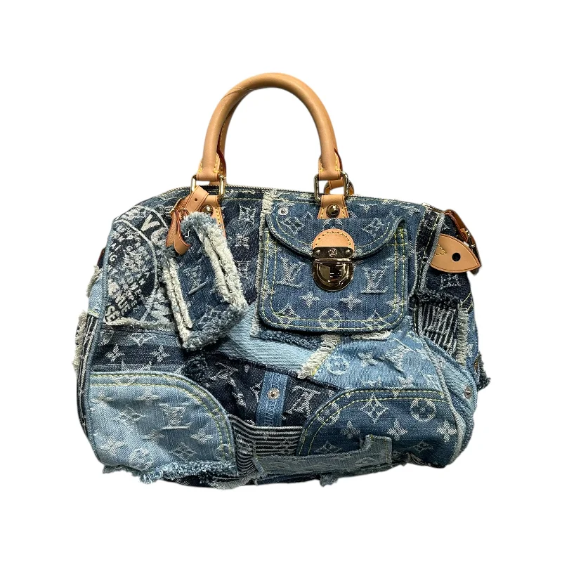 High-Waisted Men's JeansLOUIS VUITTON/Hand Bag/Monogram/Denim/BLU/PATCHWORK SPEEDY 30 High-Waisted Men's JeansLOUIS VUITTON/Hand Bag/Monogram/Denim/BLU/PATCHWORK SPEEDY 30