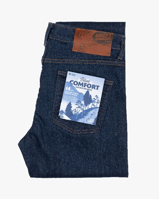 High-Quality Men's JeansNaked & Famous Denim Super Guy Skinny Mens Jeans - Blue Comfort Stretch Selvedge High-Quality Men's JeansNaked & Famous Denim Super Guy Skinny Mens Jeans - Blue Comfort Stretch Selvedge