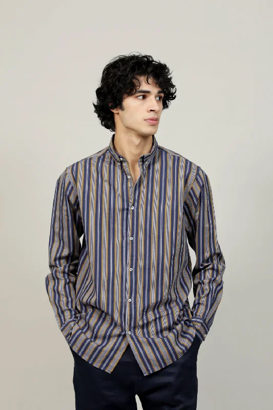 Men's Patterned Button-Down Shirts for Added InterestBUTTON DOWN STRIPED SHIRT