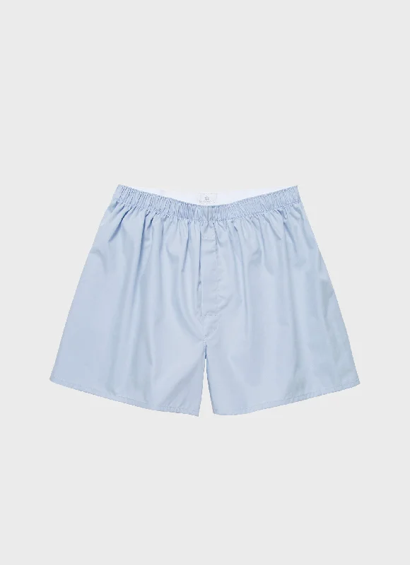 Men's Twill Pants for a Dressy LookMen's Classic Boxer Shorts in Plain Blue