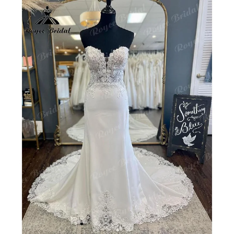 Roycebridal BRIDE,BRIDE EXPLORE All Wedding Dresses,BRIDE EXPLORE Custom Wedding Dresses ๐,BRIDE EXPLORE Plus SizeRoycebridalSexy Lace Appliques Satin Mermaid/Trumpet Sweetheart Wedding Dress Backless 2025 Vestido de Noiva Civil Bridal Women Roycebridal BRIDE,BRIDE EXPLORE All Wedding Dresses,BRIDE EXPLORE Custom Wedding Dresses ๐,BRIDE EXPLORE Plus SizeRoycebridalSexy Lace Appliques Satin Mermaid/Trumpet Sweetheart Wedding Dress Backless 2025 Vestido de Noiva Civil Bridal Women