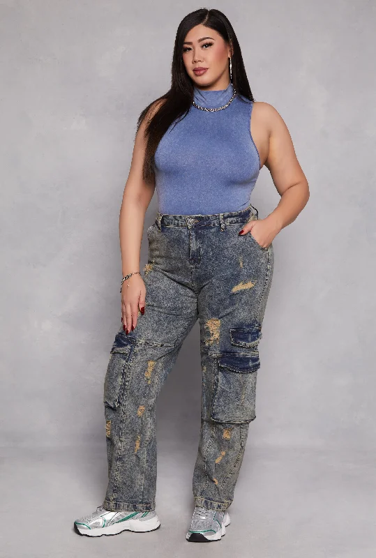 Men's Straight-Leg Jeans in Dark WashPlus Size Spoon Jeans Distressed Acid Wash Jeans Men's Straight-Leg Jeans in Dark WashPlus Size Spoon Jeans Distressed Acid Wash Jeans