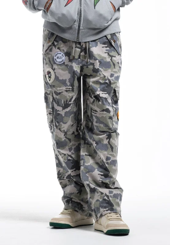 Breathable Men's Athletic ShortsMens Nyc Drag Woven Combat Trousers - Camo