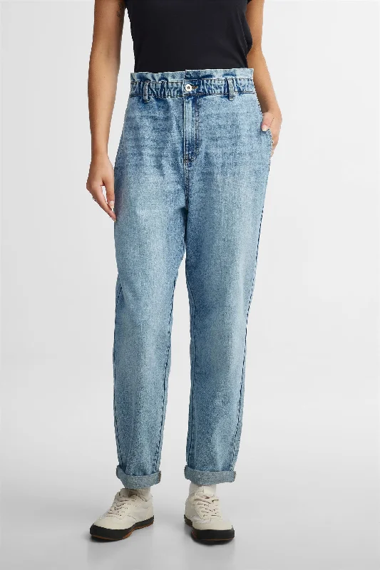 New Arrival Men's JeansJeans mi-taille ''paperbag'' - Femme