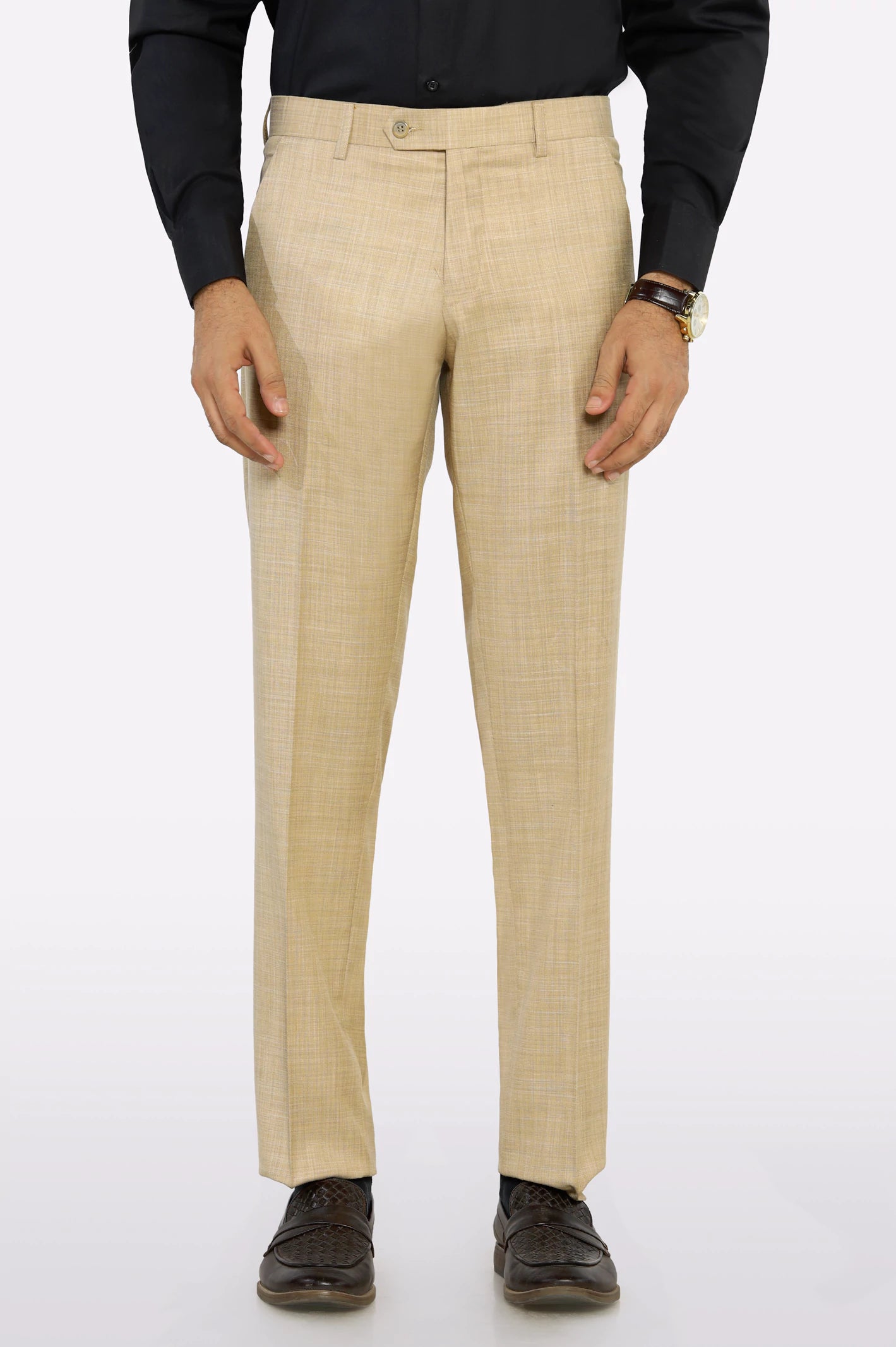 Fawn Smart Fit Formal Trouser