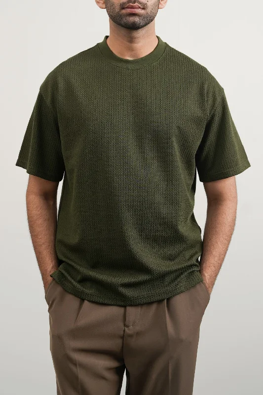 Solid-Colored Men's ShirtsJACQUARD TEE
