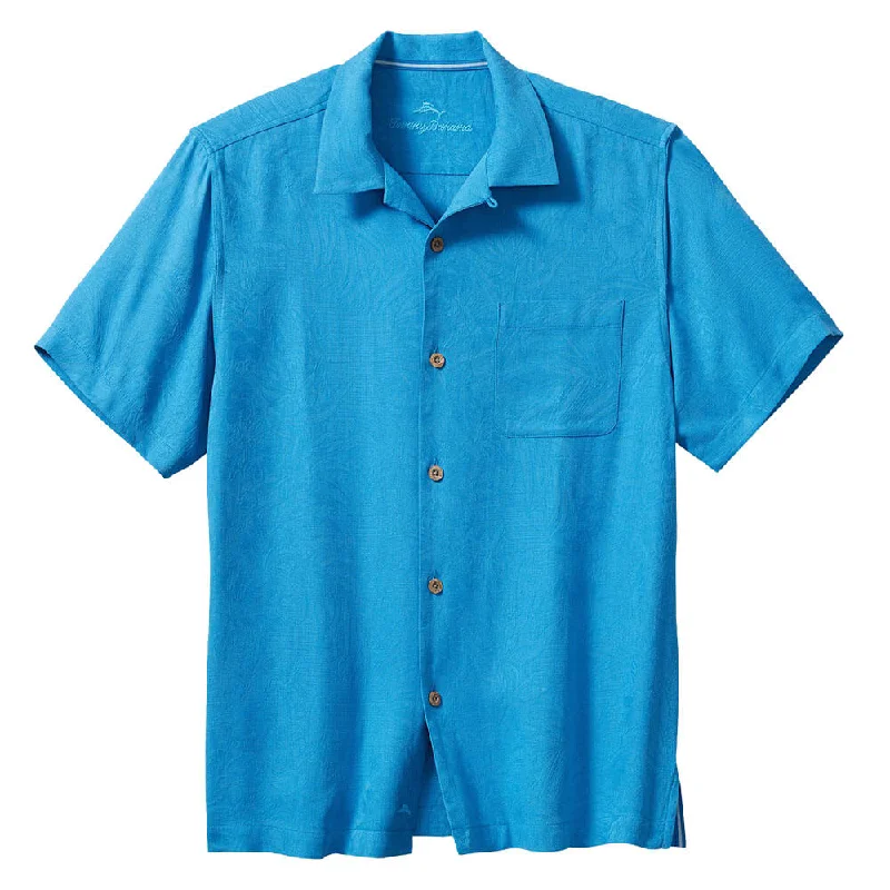 Men's Designer Dress Shirts for High-End FashionTommy Bahama Big & Tall Tropic Isles Camp Shirt - Blue Canal Men's Designer Dress Shirts for High-End FashionTommy Bahama Big & Tall Tropic Isles Camp Shirt - Blue Canal